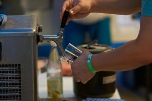 Tapped beer